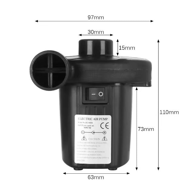 Inflador Eléctrico Portátil 220v/12v Para Auto Y Hogar