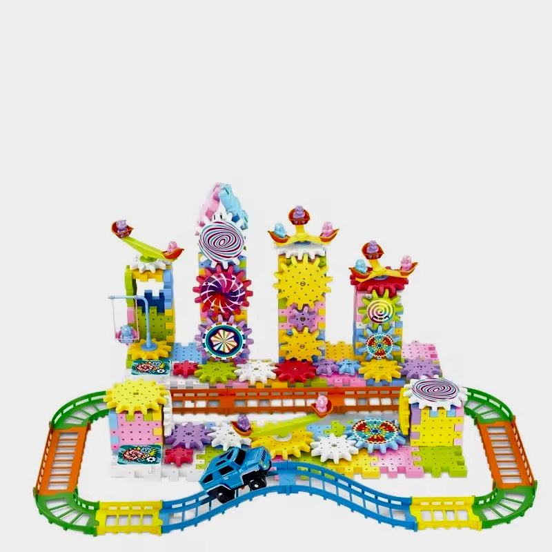 Juego de Construcción Infantil con Engranajes 263 Piezas