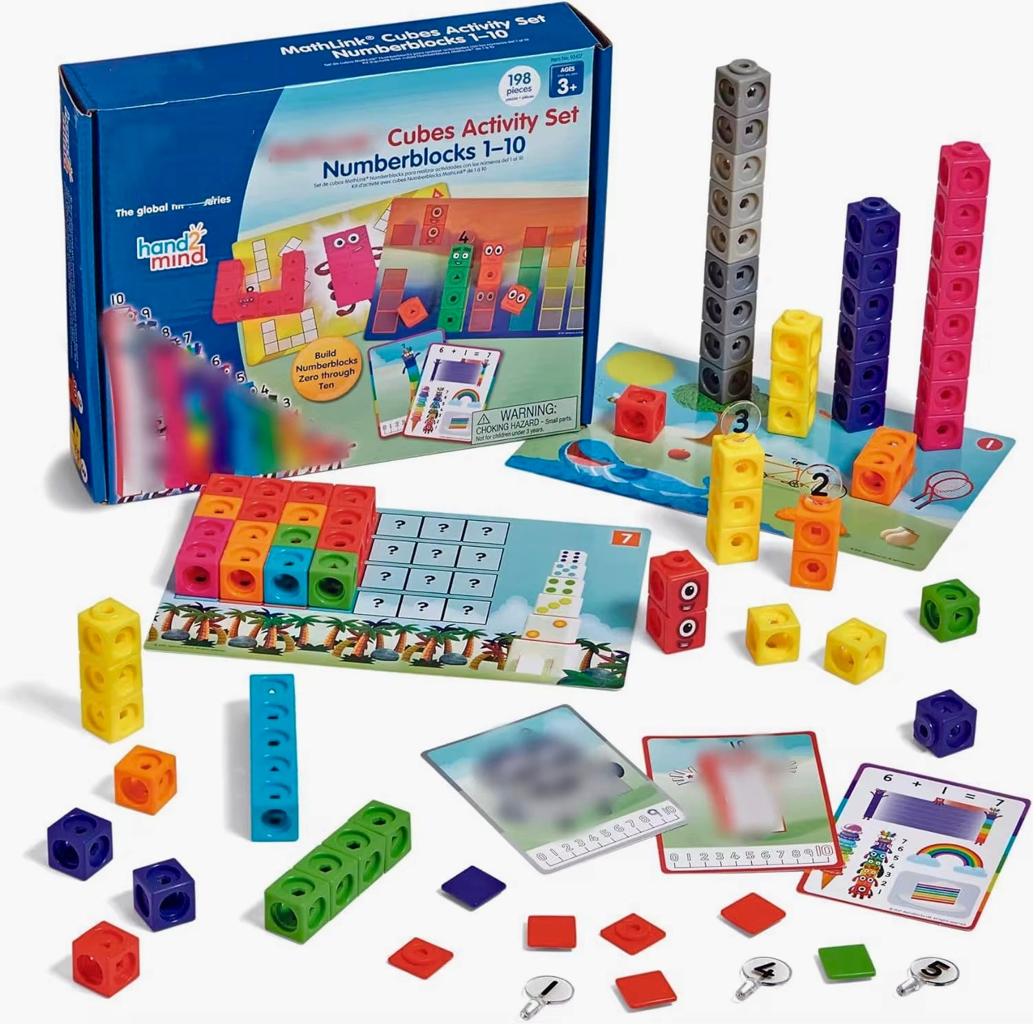 Set De Bloques Numéricos 290 pcs Juguete Educativo Matemática