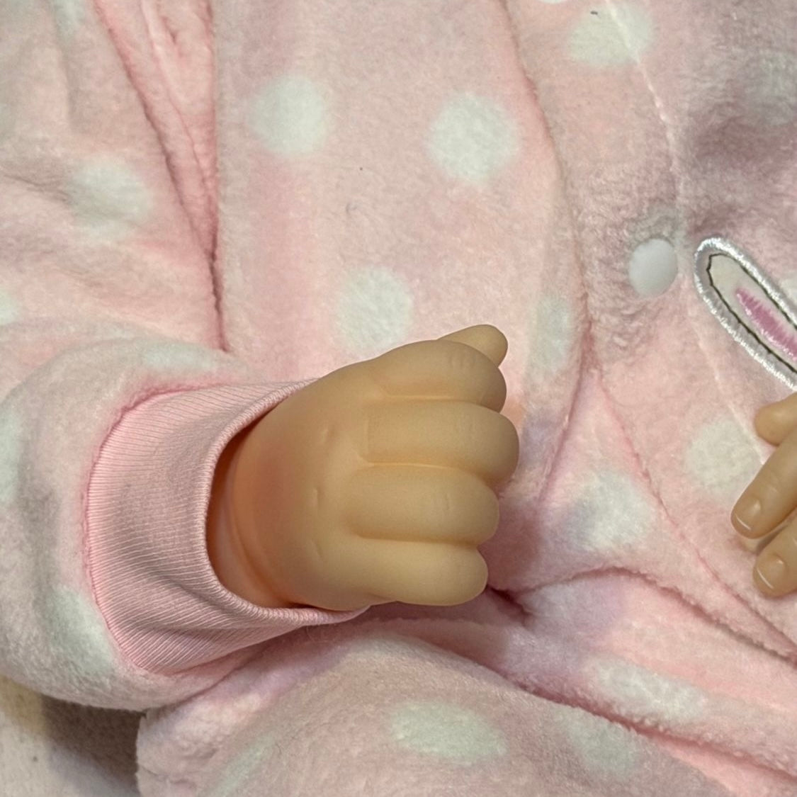 Muñeca Reborn Realista Durmiendo 55 cm Vinilo Suave con Chupete