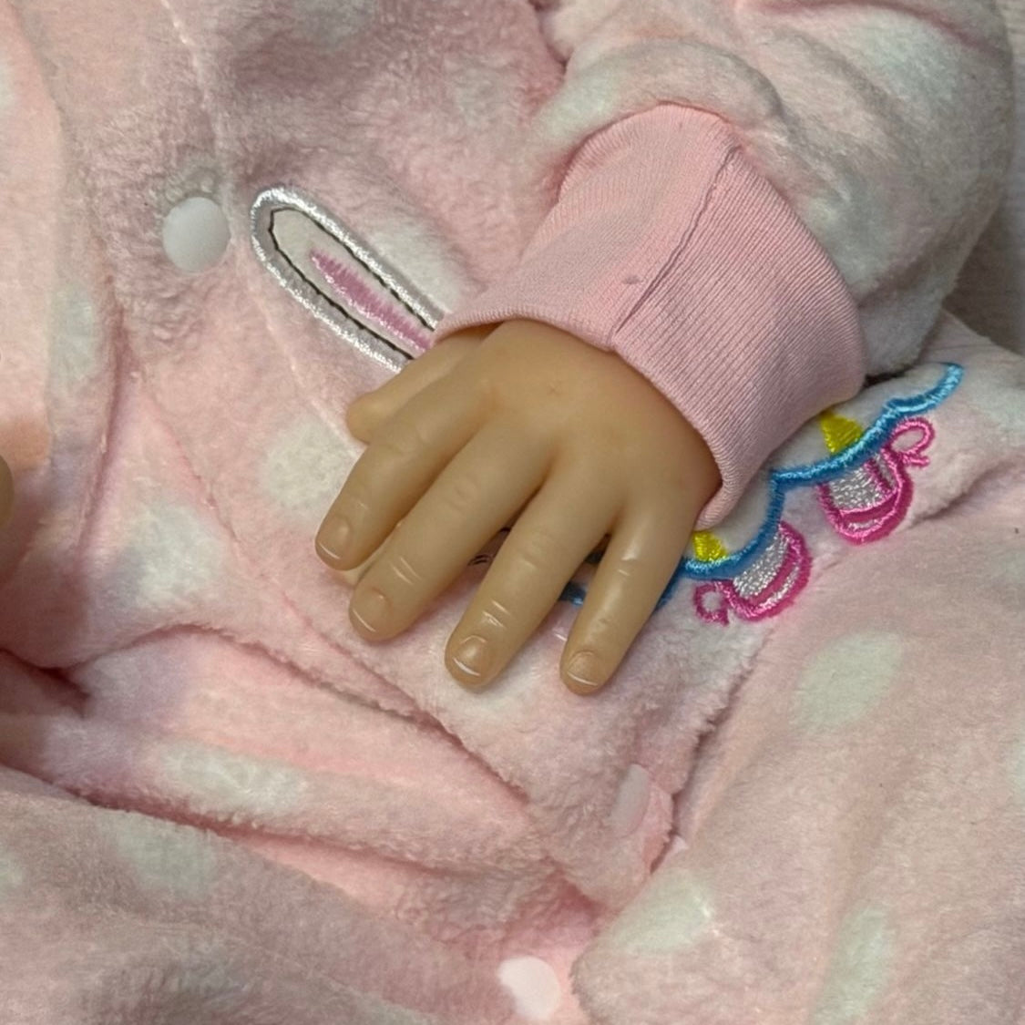 Muñeca Reborn Realista Durmiendo 55 cm Vinilo Suave con Chupete